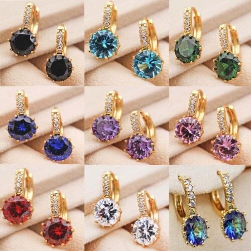 12 style Fashion Gold earrings Drop hoop Earrings for Womens earrings Gold white Dangle Earrings Wedding Jewelry accessories