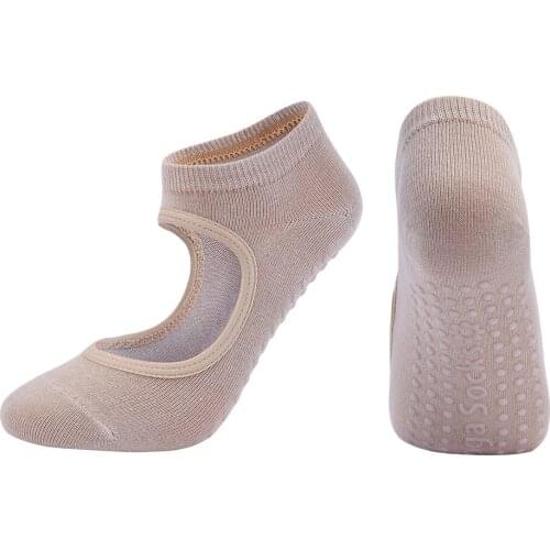 Sports Socks Combed Cotton Dance Halter Professional Non-slip Pilates Fitness 2021
