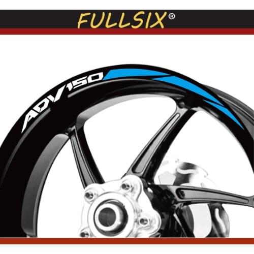 Motorcycle Wheel Hub Sticker Reflective moto Rim decoration Decal logo custom for Honda X ADV150 Tire stickers xadv 150