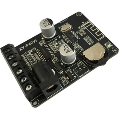 XY-P40W 30W/40W Stereo Bluetooth Power Amplifier Board 12V/24V High Power Digital Amplifier Module Speaker