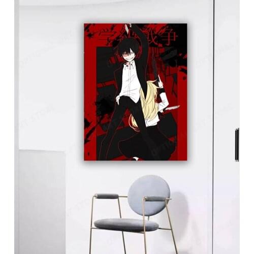 Japanese Manga Angels Of Death Poster, Japan Horror Video Game Wall Picture, Comic Character Art Prints, Adventure Game Wall Art