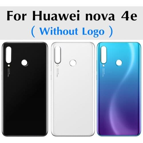 For Huawei nova 4E Back Battery Cover Rear Housing Glass Door Panel Case