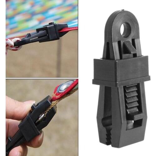 1Pc Tent Clamp Tents Windproof Rope Clamp Awnings Outdoor PP Buckle Clip Camping Accessories Outdoor Tent Accessories