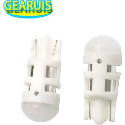 100pcs Car T10 LED flood fog lens 26*11*9mm 20MA 3 smd 2835 W5W 168 194 Bulb Car Reading lamp Auto 12V White Amber red