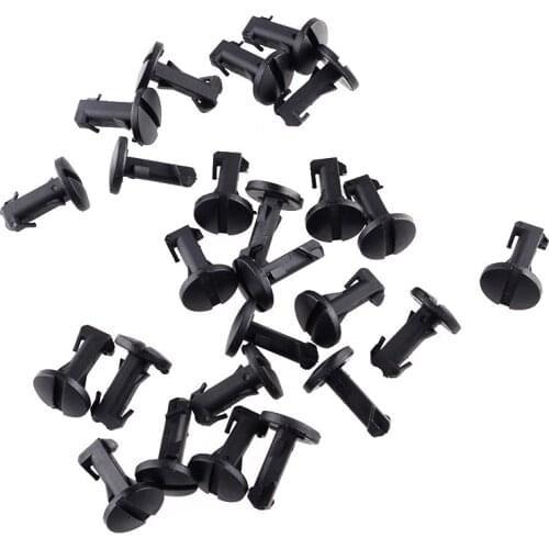 25pcs Car Bumper Trim Tow Eye Cover Clip Fastener Black LR012844 Fit for Range Land Rover 2010 2011 2012 2013 2014