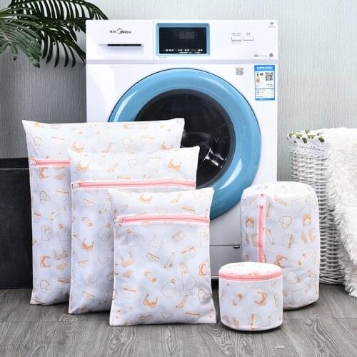 3 Kind of Printing Laundry Bag Socks Underwear Washing Net Mesh Bra Laundry Basket Polyester Wash Organizer Laundry Accessories