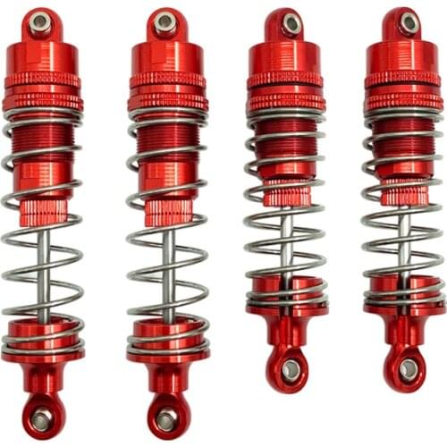 4pcs Metal Shock Absorber Damper Front Rear Upgrade DIY Kit Spare parts For 1:10 WLtoys 104001 RC Racing Car Repair Replacement