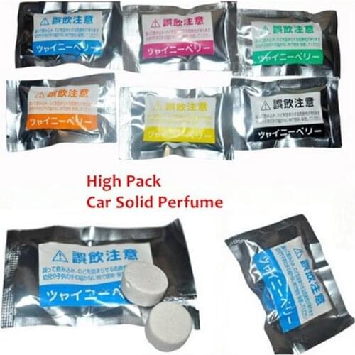 4 Pcs/Bag Solid Car Air Freshener Tablet Fragrance Home Office Perfumes 6 Colors High Quality Car Perfumes Pills