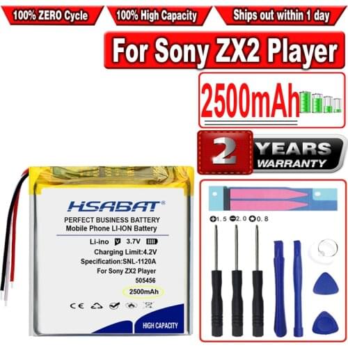 HSABAT 2500mAh Battery for Sony ZX2 Player
