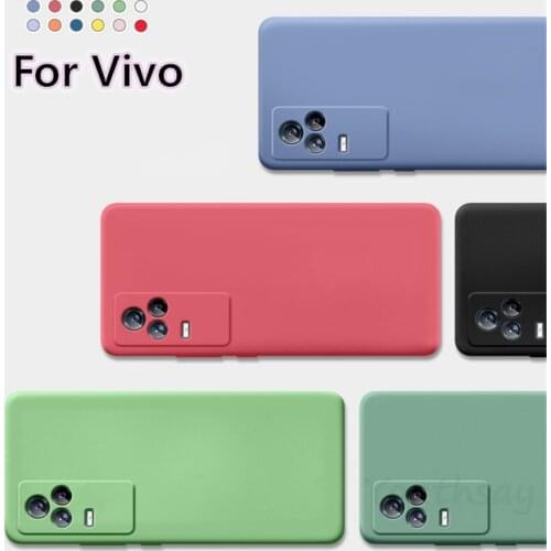 For VIVO X60 Pro Case Cover for VIVO Y20 Y30 X50 X60 Pro Coque Funda Original Liquid Silicone Phone Cover for vivo X60