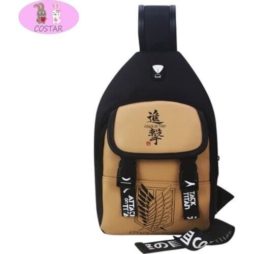 COSTAR 2020 Anime Attack on Titan Fairy Tail Chest Bag Shoulderbag