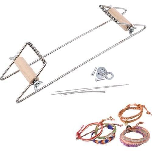 DIY Bead Tool Wood Weaving Beading Loom Set For Jewelry Bracelets Necklaces Earrings Make Simple Beading Machine