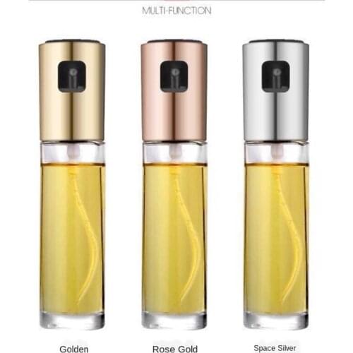 100ML Leakproof stainless steel olive oil sprayer oil spray bottle kitchen seasoning soy sauce barbecue bottle