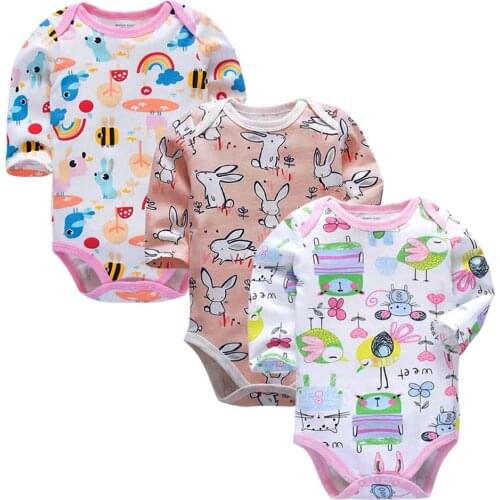 Bodysuits Cotton Toddler Boy Jumpsuit Newborn Clothes Long Sleeve Infant Winter Baby Bodysuit Set Ropa Kids Clothes