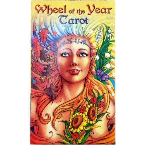 78pcs Wheel of the Year Tarot Cards Deck Mysterious English Read Fortune For Personal Use Board Game Card Games