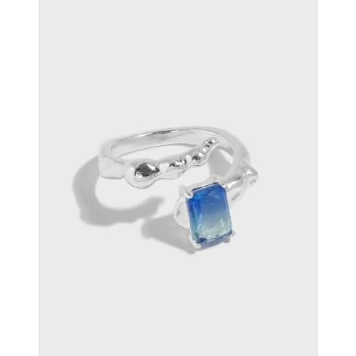 SHANICE S925 Sterling Silver Cubic Zirconia Delicate Women Ring Jewelry Wedding Bridal Band Fashion Cross Geometric CZ Dancing