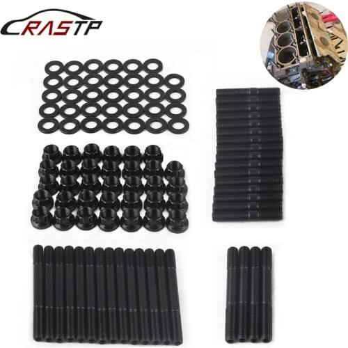 RASTP-SBC Head Stud Kit for Alum or Iron Heads SBC Head Studs # 1525-Stud/ 279.1001 Cylinder Head Fasteners RS-XZZ055