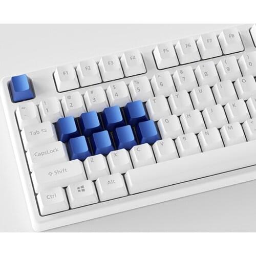 Red Blue Golden Silver Blank Metal Keycaps For Cherry Mx Switch Mechanical Keyboard Aluminum ESC QWERASDF Arrow Spacebar Key Cap
