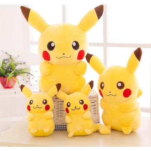 Smile Pikachu Animal Dolls, 20/35/45CM Cute Plush Toys,Children Soft PP Cotton Kids As Birthday Christmas Gift