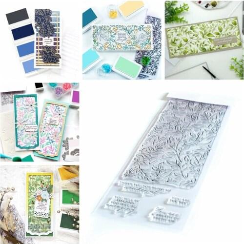 Foliage Doodle Words You Will Be Amazing 4*12 inch Clear Transparent Stamps DIY Scrapbooking Craft Cards Making Template 2021