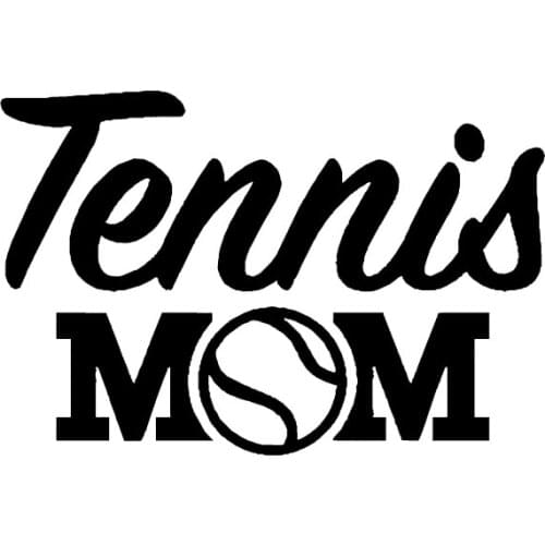 Fashion Sports Tennis Extreme Sports Decals Car Decoration Personality Pvc Car Window Waterproof Stickers Black/white, 15cm*10cm