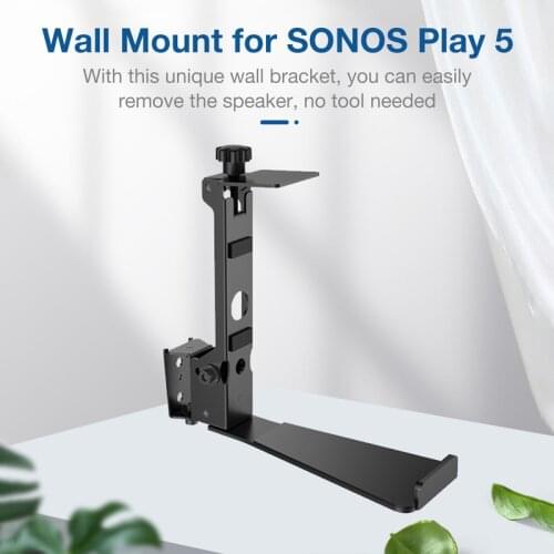 Wall Mount Speaker Wall Mounted Bracket Holder for SONOS Play 5 WIFI Wireless Speaker Wall Mount Holder S-5