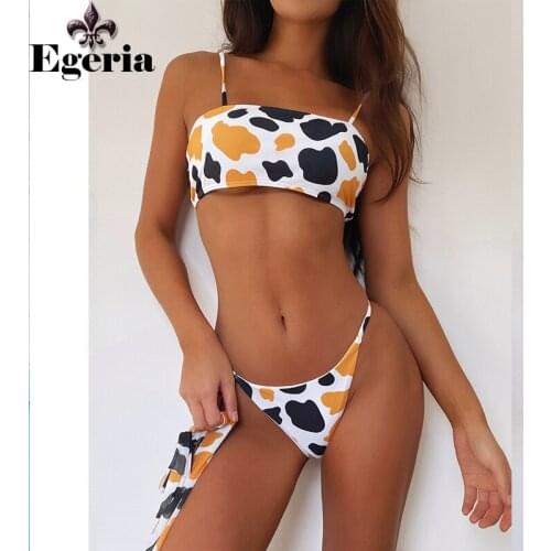 2021 New Sexy Three Pieces Womens Swimsuit Push Up Spot Bikinis Set Yarn Skirt Womens Swimwear Bathing Suits Beachwear Biquini