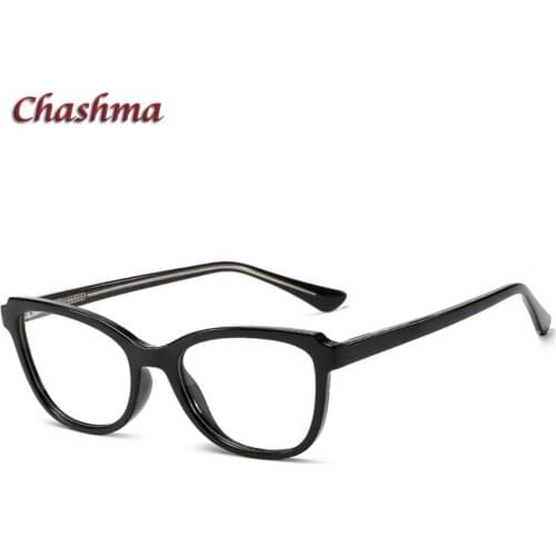 Chashma Women Cat Eye Frame Fashion Eyeglasses Optical Prescription Spectacles TR90 Glasses Anti Blue Ray Lenses for Eye