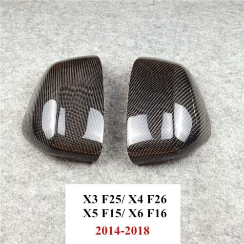 One Pair Rearview Mirror Decoration Shell Cover For X3 F25/ X4 F26 2014-2018 Car-styling Accessories Mirror Cover For F15 F16