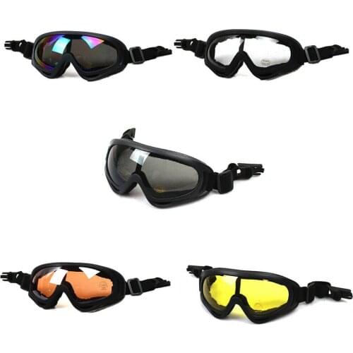Hunting Tactical X400 Guide Rail Wind Goggles for FAST AF MICH Helmet 20mm Rail