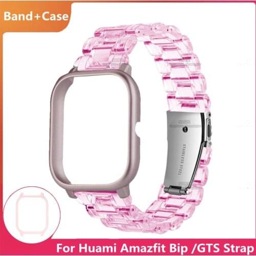 Correa Wrist Strap For Amazfit Bip Case + Watch Strap Transparent Bracelet For Huami Amazfit Bip Lite S U GTS 2 Strap Band