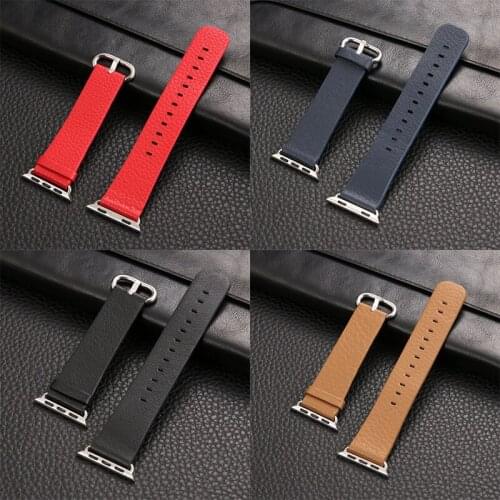 Wrist Band for Apple Watch 44mm 42mm 40mm 38mm genuine leather loop iwatch series 5 4 3 2 1 Strap link Bracelet Replacement