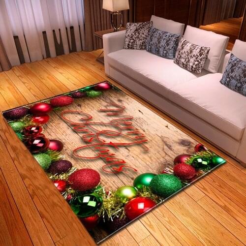 Merry Christmas Pattern Carpet for Living Room Children Rug Kids Room Decoration Carpet Home Hallway Floor Bedroom Bedside Mat