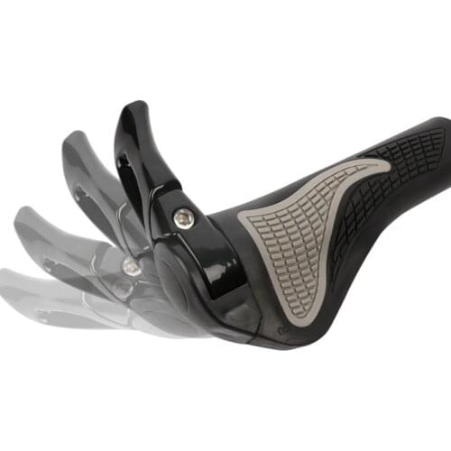 Mountain Bike Aluminum Alloy Grip Ergonomic Vice Handle Rubber + Aluminum Alloy Bicycle Accessories