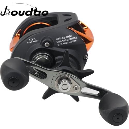 Jioudao 10+1BBs 6.3:1 CNC Wire Spool Baitcasting Fishing Reel 5Kg Max Drag 265g Wheels Carp Lure Fishing