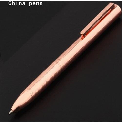 Luxury quality 718 Rose gold fish scale body Business office Ballpoint Pen student School Stationery Supplies pens for writing
