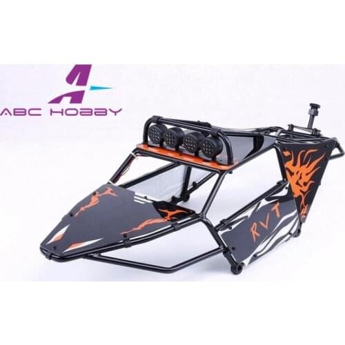 HPI RACING/KM HPI 5B 5T 5SC LOSI TDBX FS racing MCD 1/5 Rovan metal roll cage shell LED lights for 5T/5SC truck