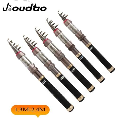 Telescopic Fishing Rod Superhard Ultra Light Rod Carbon 1.3-2.4M Fishing Rod Spinning Fishing Pole