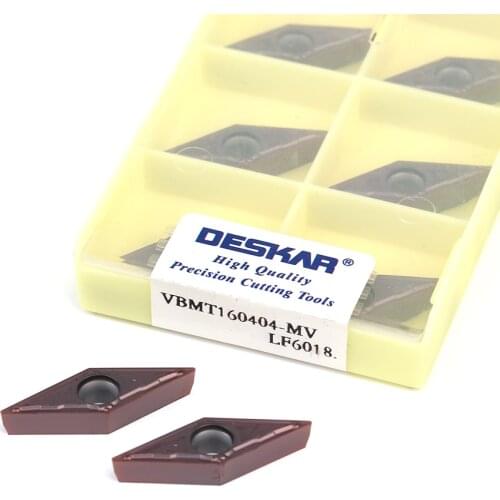 DESKAR VBMT160404-MV VBMT160408-MV LF6018 VBMT160404-MV VBMT160408-MV LF6118 Carbide CNC lathe turning blade for stainless steel