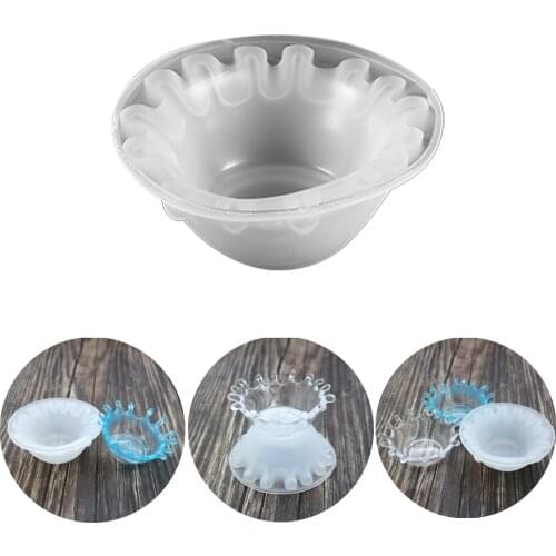 1pcs Salver Silicone Mold Ashtray Water Drop Plate For Resin Molds DIY Dish Crystal Resin UV Epoxy Crafts Tray Home Decoration