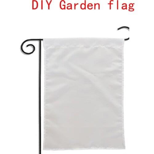 10pcs 2021 Sublimation Blank Garden Flag American Garden Flags heat tranfer printing Garden Banner blank banners size 30*45cm