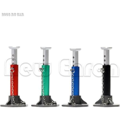 1:10 2Pcs Height Adjustable 61-89mm Metal Jack Stand Repair Tool for SCX10 90046 D90 RC Crawler Hobby Model Accessories