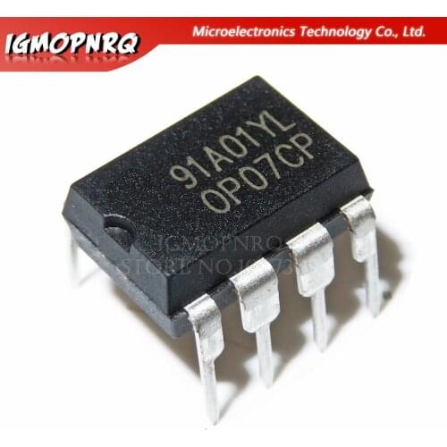20pcs OP07CP OP07 OP07C DIP-8 Operational Amplifiers - Op Amps Low Offset Voltage new original