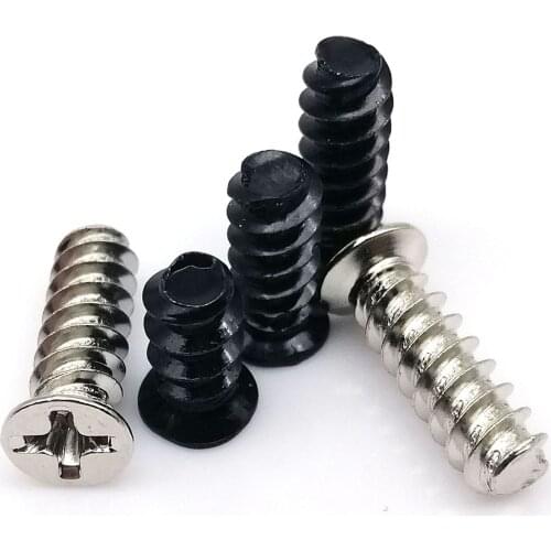 25pcs 4*10mm 5*10mm PC Case Cooling Fan Filter Grill Heat Dissipation Mount Screw Flat Countersunk Phillips Head DIY Computer A