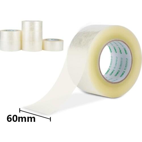 Deli High Quality Transparent Sealing Tape Packing Tapes 60mmx 200y (183m/roll) 6 Rolls