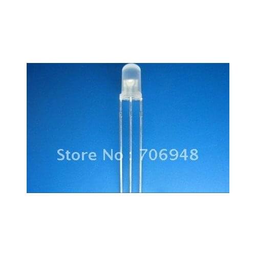 Diffused 1000pcs/lot 3mm bi-color(yellow@blue) led diode