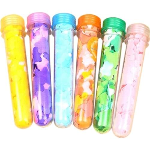 10PCS Travel Scented Soap Bath Hand Washing Soap Paper Tube Portable Petal Soap Flower Shape Fruity Odour For Random Colors