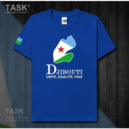 Djibouti DJI Djiboutian DJ national team mens t shirt Fashion tops Short Sleeve sports clothes new summer cotton t-shirt tide 50
