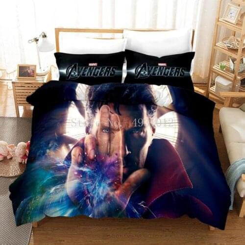 Doctor Strange Bedding Set Childrens Bed Decoration Single Duvet Cover King 3 Pieces Home Textiles Boy Birthday Gift