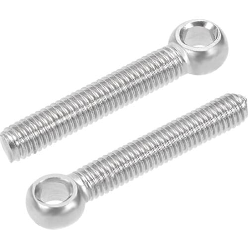 Uxcell Stainless Steel Machine Shoulder Lift Eye Bolt Rigging 2 M5x30mm-10pcs